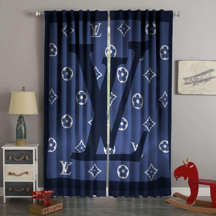 
                louis vuitton hot luxury brand window curtain living room home decor
            