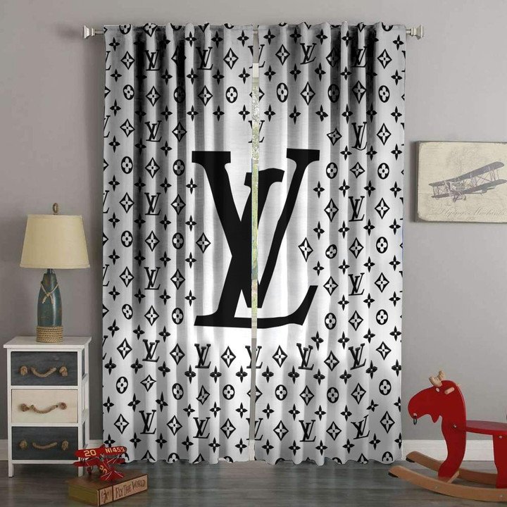 
                louis vuitton luxury brand window curtain living room home decor
            