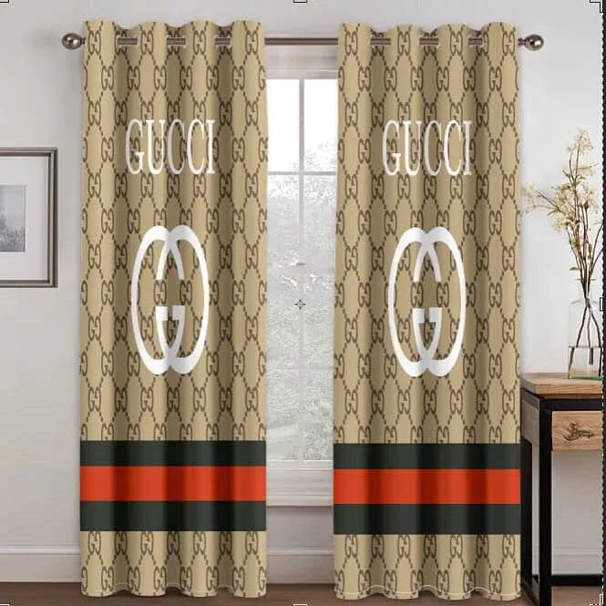 
                gucci gold hot luxury window curtain curtain for child bedroom living room home decoration
            