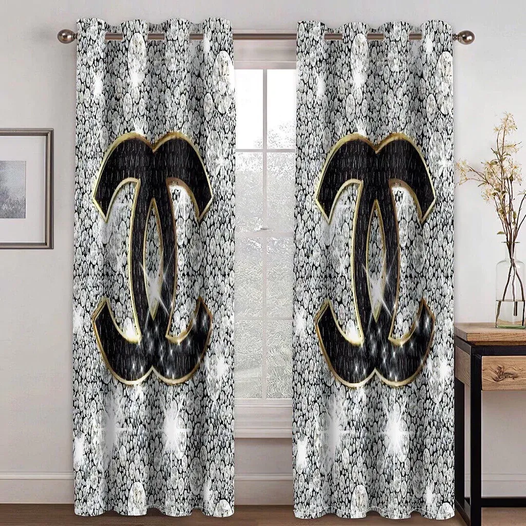 
                chanel hot luxury window curtain curtain for child bedroom living room home decoration
            
