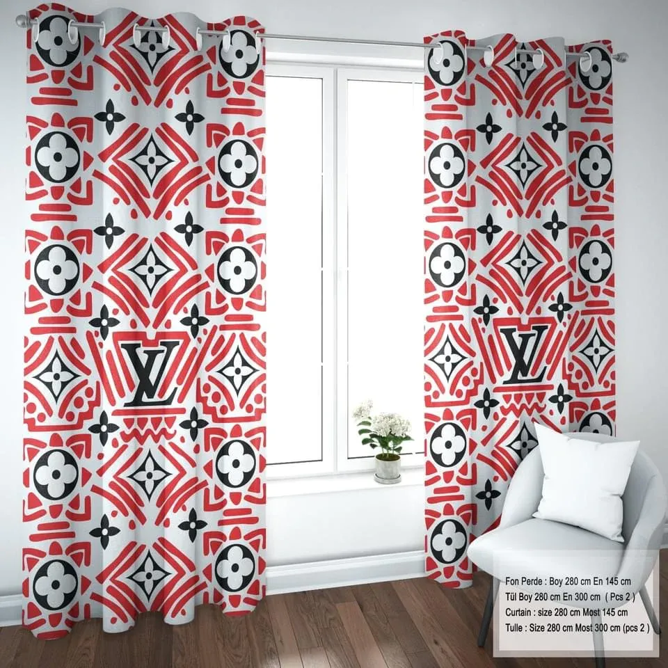 
                louis vuitton luxury window curtain curtain for child bedroom living room home decoration
            