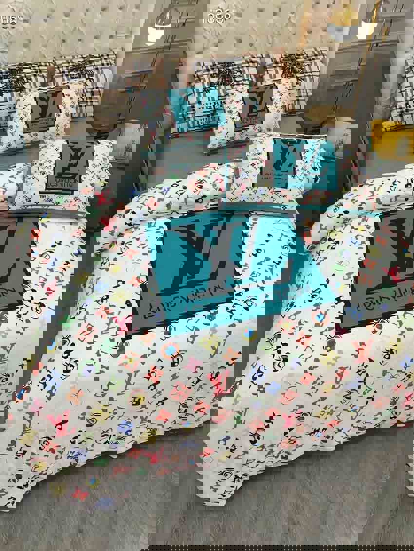 Luxury brand fashion bedding set premium duvet cover special gift home decor 258