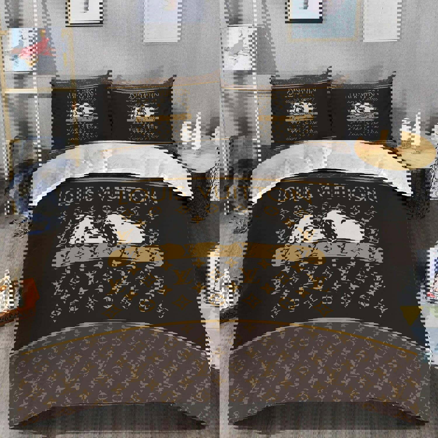 Luxury brand fashion bedding set premium duvet cover special gift home decor 265