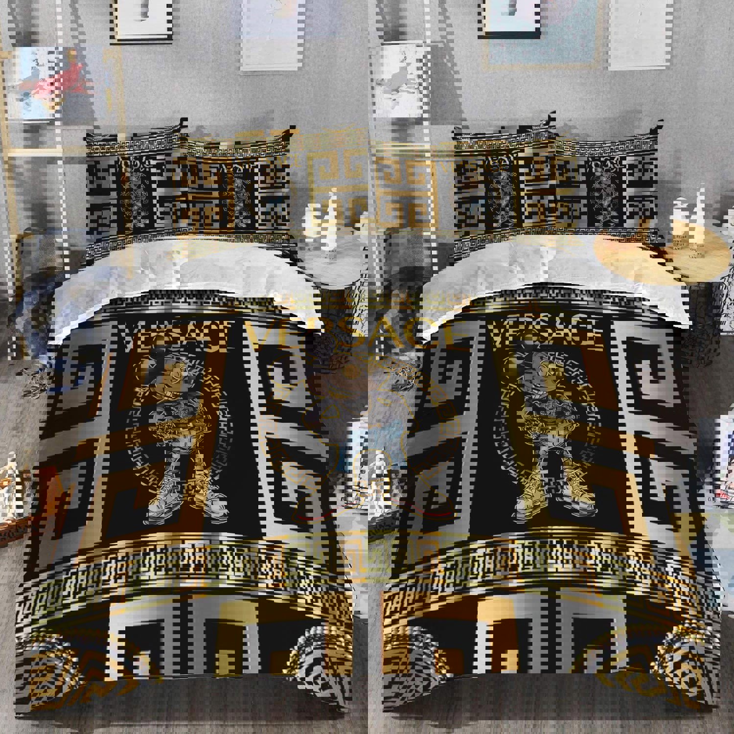 Luxury brand fashion bedding set premium duvet cover special gift home decor 271