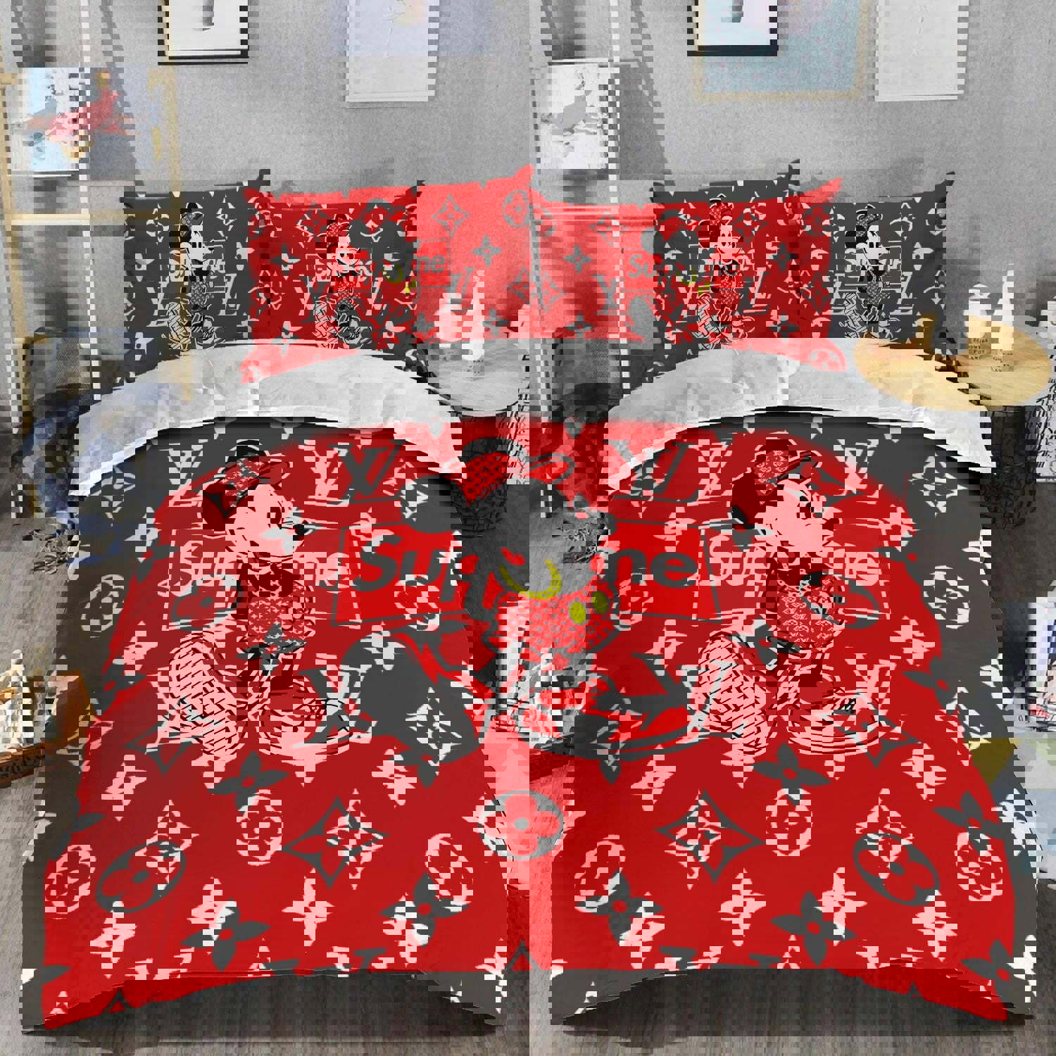 Luxury brand fashion bedding set premium duvet cover special gift home decor 272