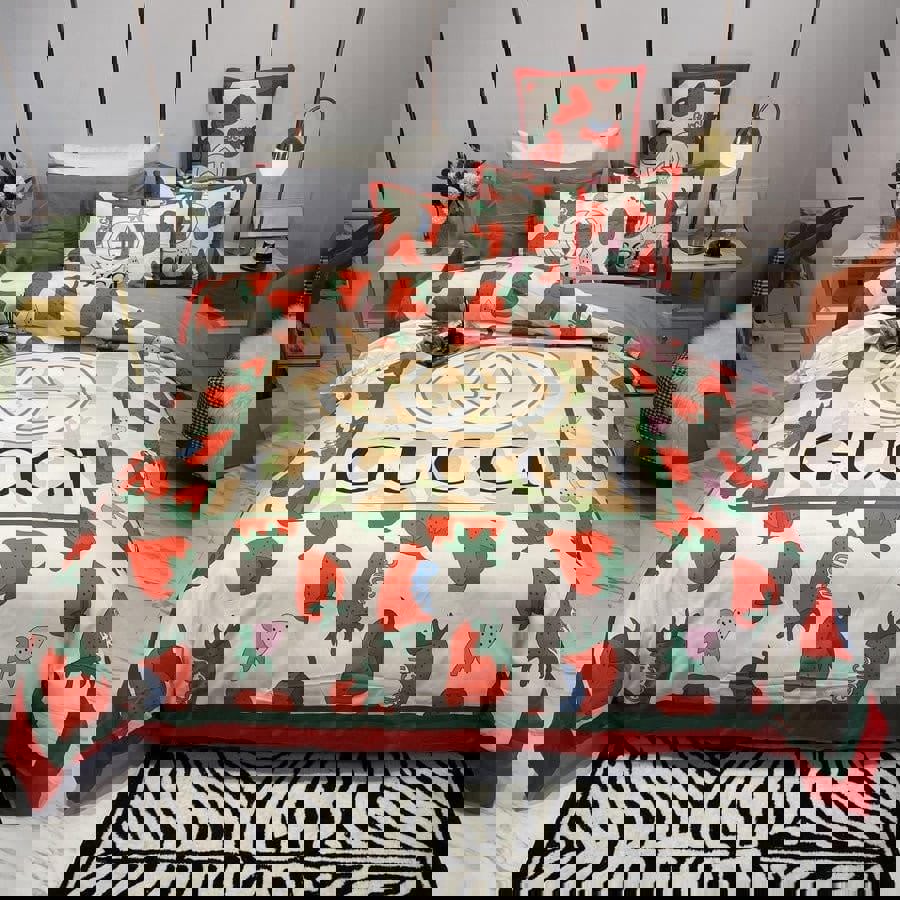 Luxury brand fashion bedding set premium duvet cover special gift home decor 282