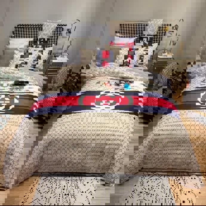 Luxury brand fashion bedding set premium duvet cover special gift home decor 287