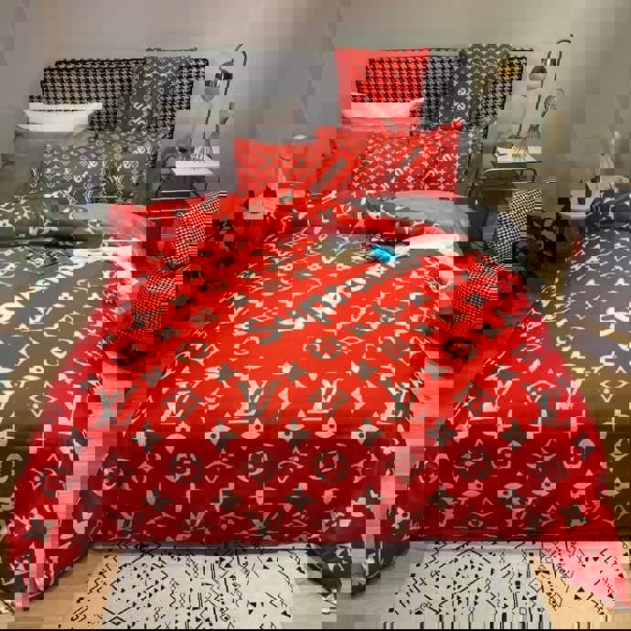 Luxury brand fashion bedding set premium duvet cover special gift home decor 289