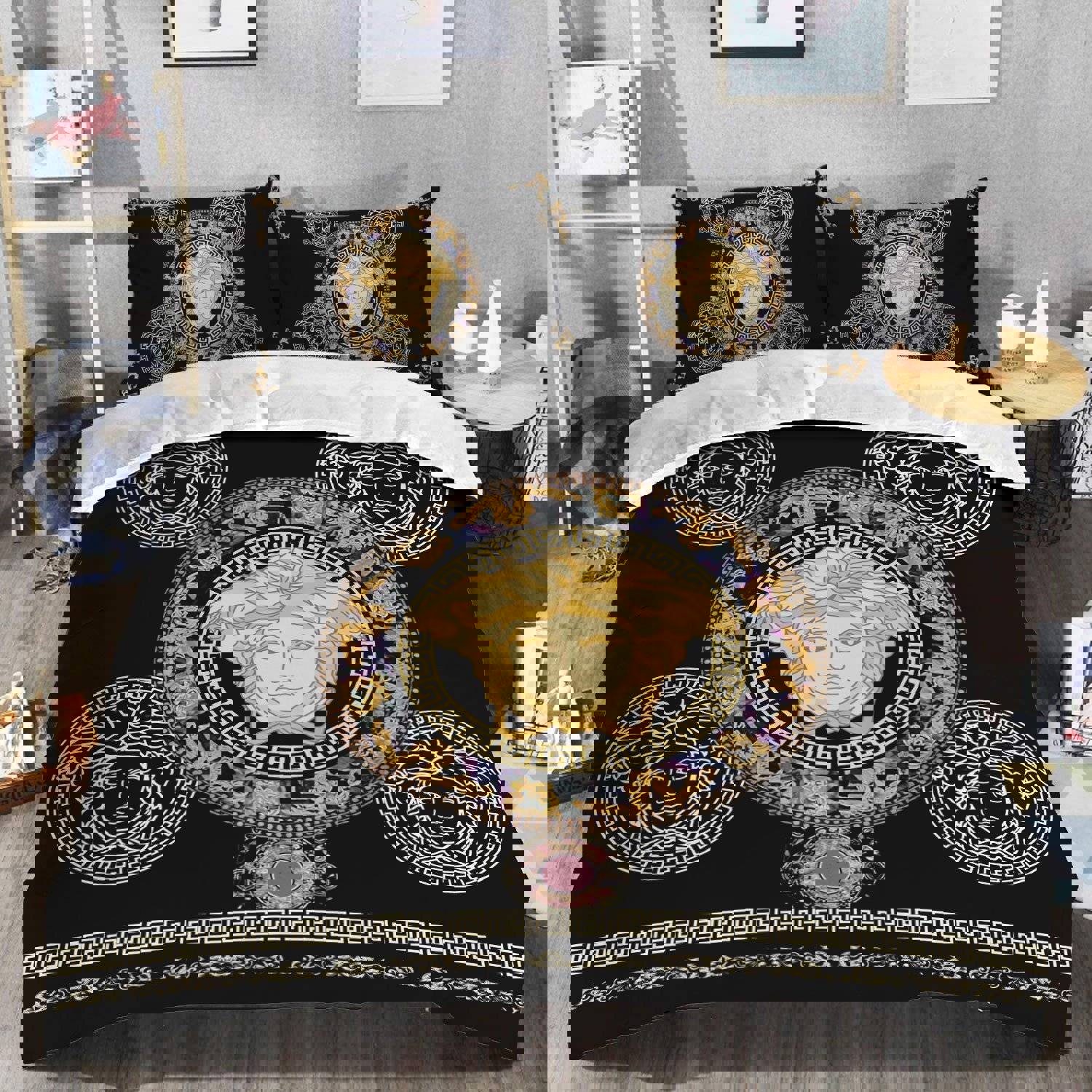 Luxury brand fashion bedding set premium duvet cover special gift home decor 342