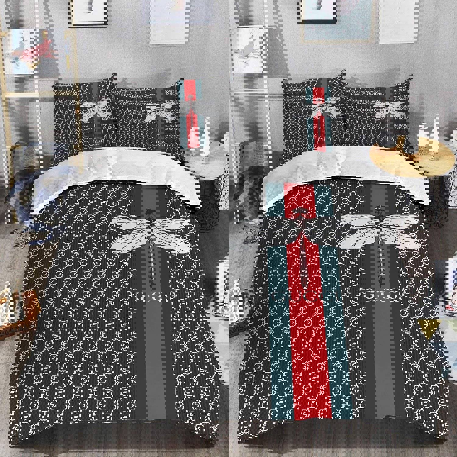 Luxury brand fashion bedding set premium duvet cover special gift home decor 349