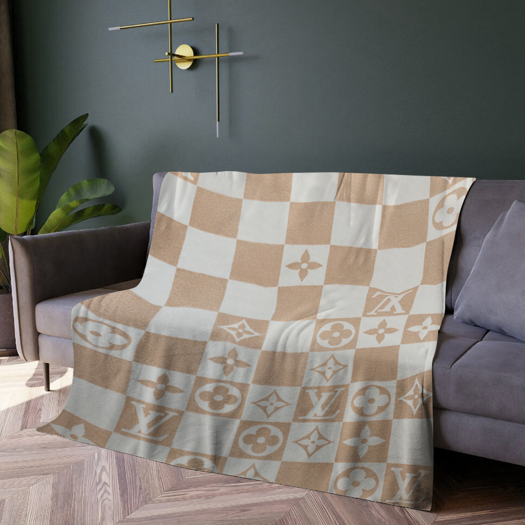Luxury brand fashion premium blanket fleece home decor clothing special gift 16