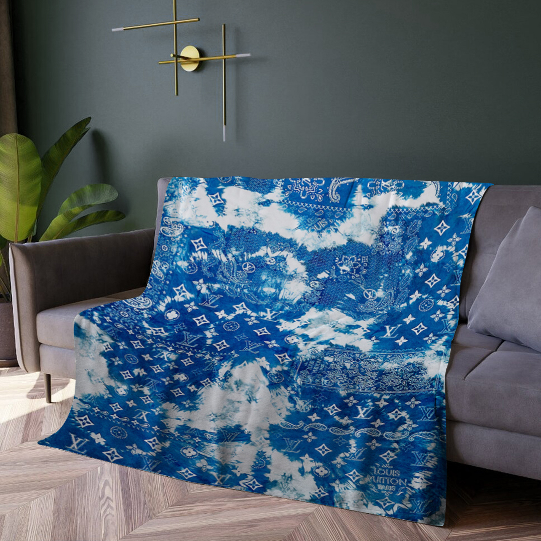 Luxury brand fashion premium blanket fleece home decor clothing special gift 25