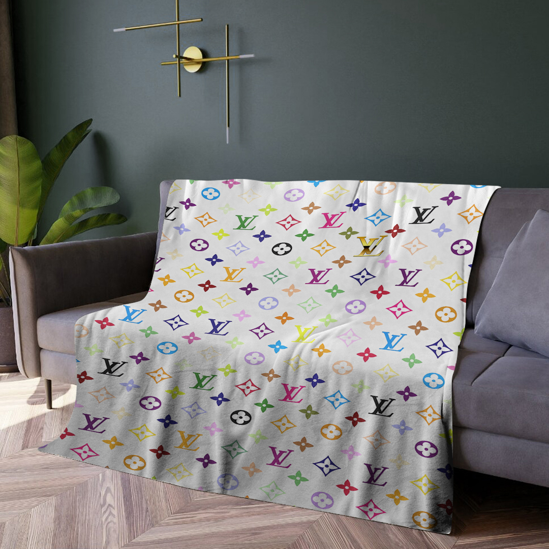 Luxury brand fashion premium blanket fleece home decor clothing special gift 4