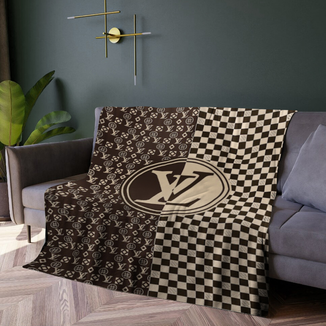 Luxury brand fashion premium blanket fleece home decor clothing special gift 6