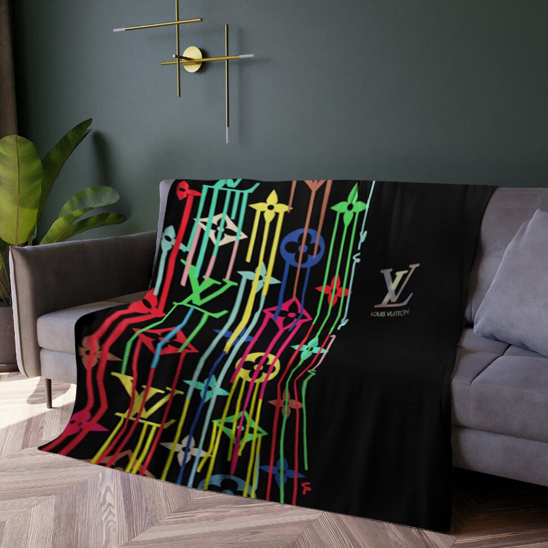 Luxury brand fashion premium blanket fleece home decor clothing special gift 9