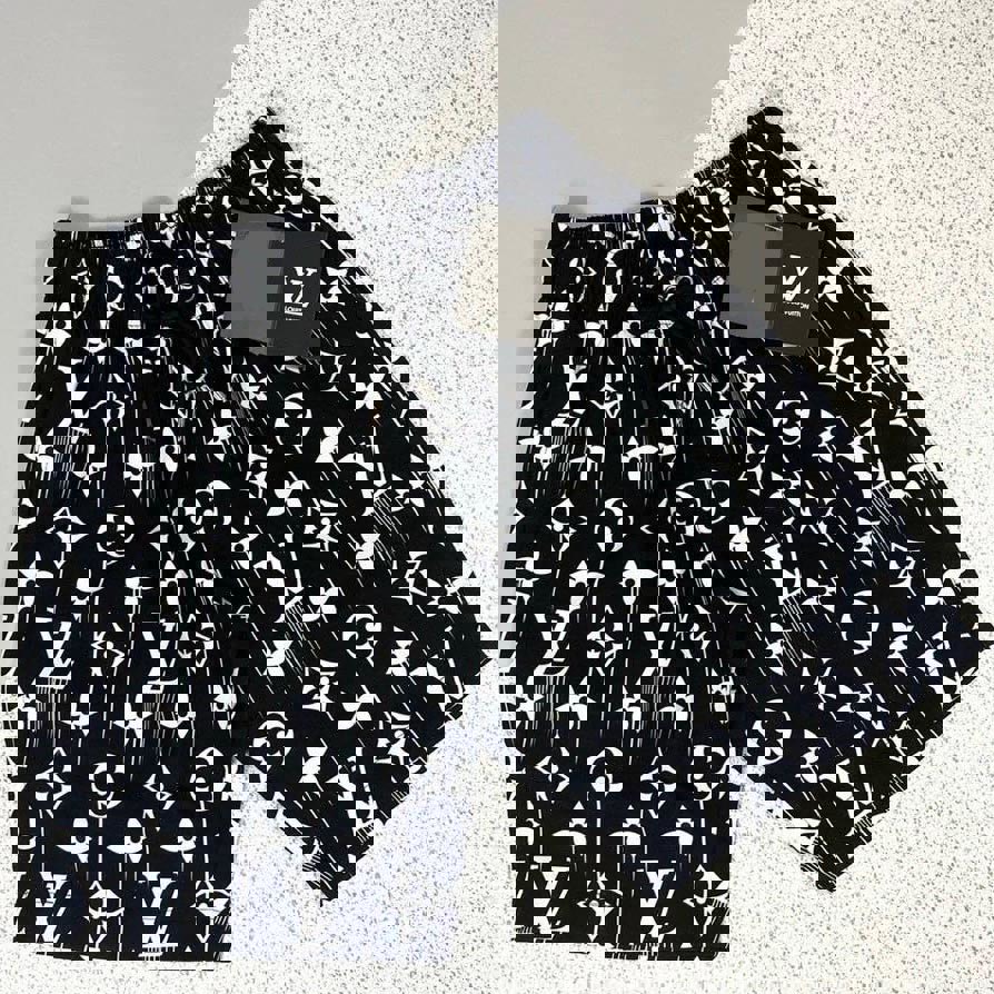 Luxury brand fashion unisex short special gift premium outfit for men women 115