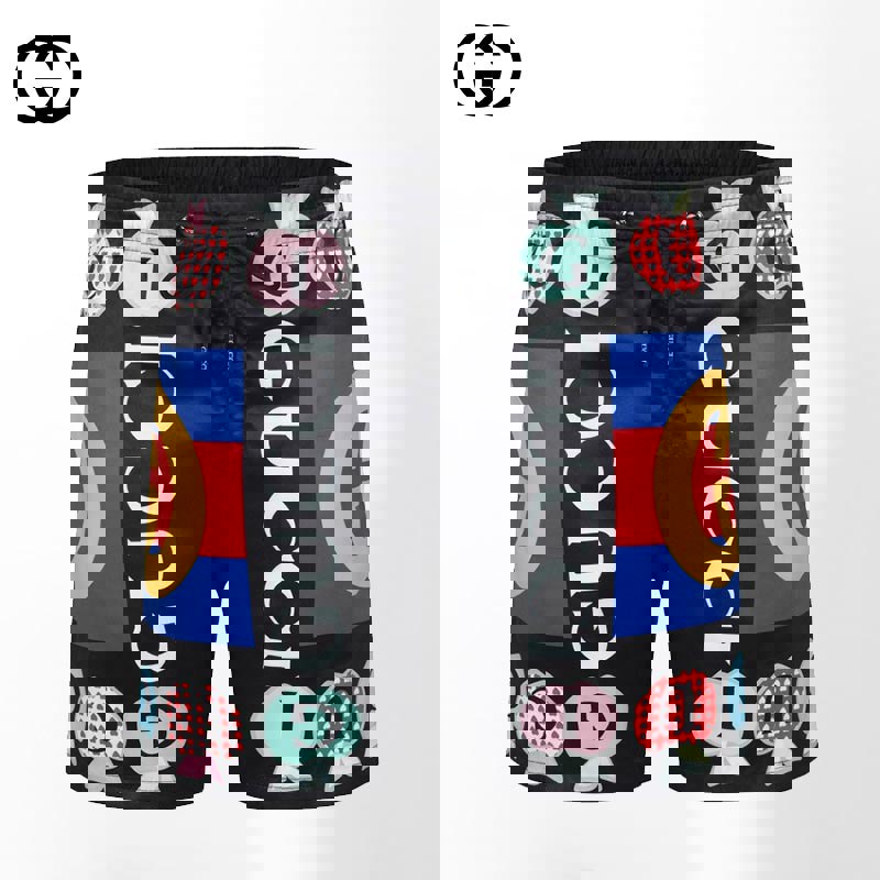 Luxury brand fashion unisex short special gift premium outfit for men women 138