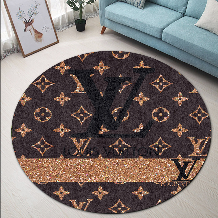 Luxury brand round carpet rug lvzth132