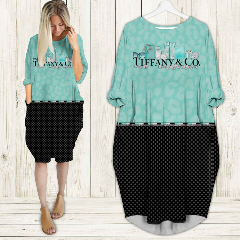 Tiffany & co. batwing pocket dress luxury brand clothing clothes outfit for women 108 bwdl