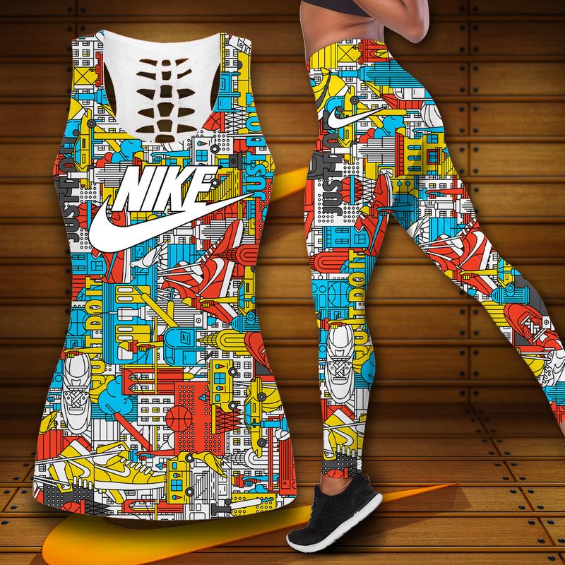Nike tank top leggings sport clothing clothes outfit gym for women 65 htls