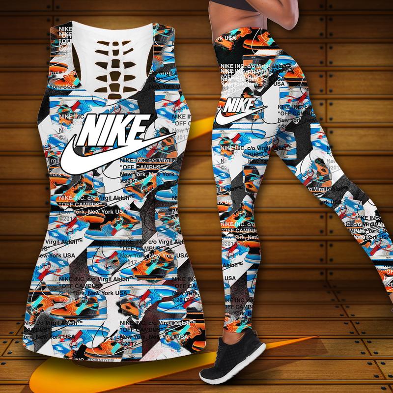 Nike tank top leggings sport clothing clothes outfit gym for women 66 htls
