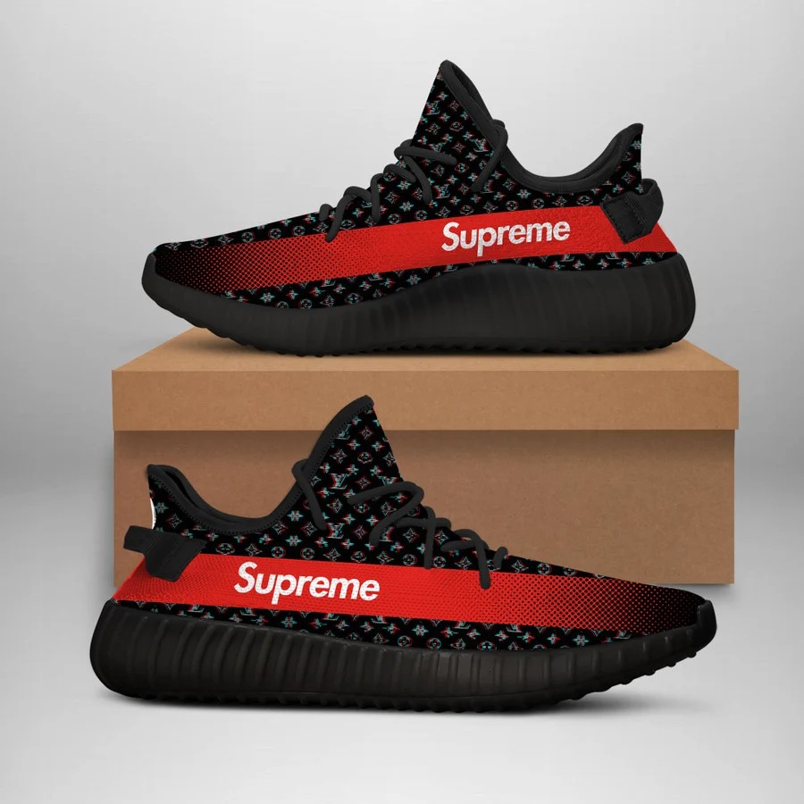 Buy louis vuitton supreme black yeezy boost shoes sport sneakers best lv for men women 62 yzes