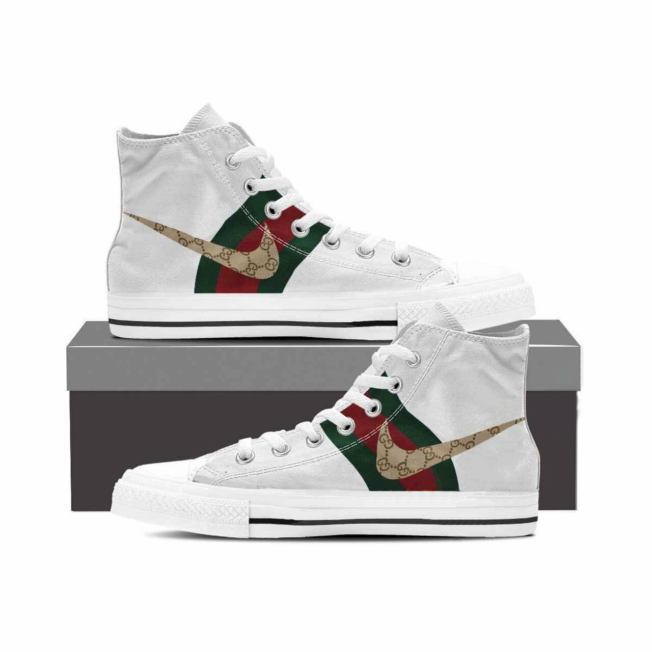 Gucci nike high top canvas shoes sneakers hot best gifts for men women 107 htcv