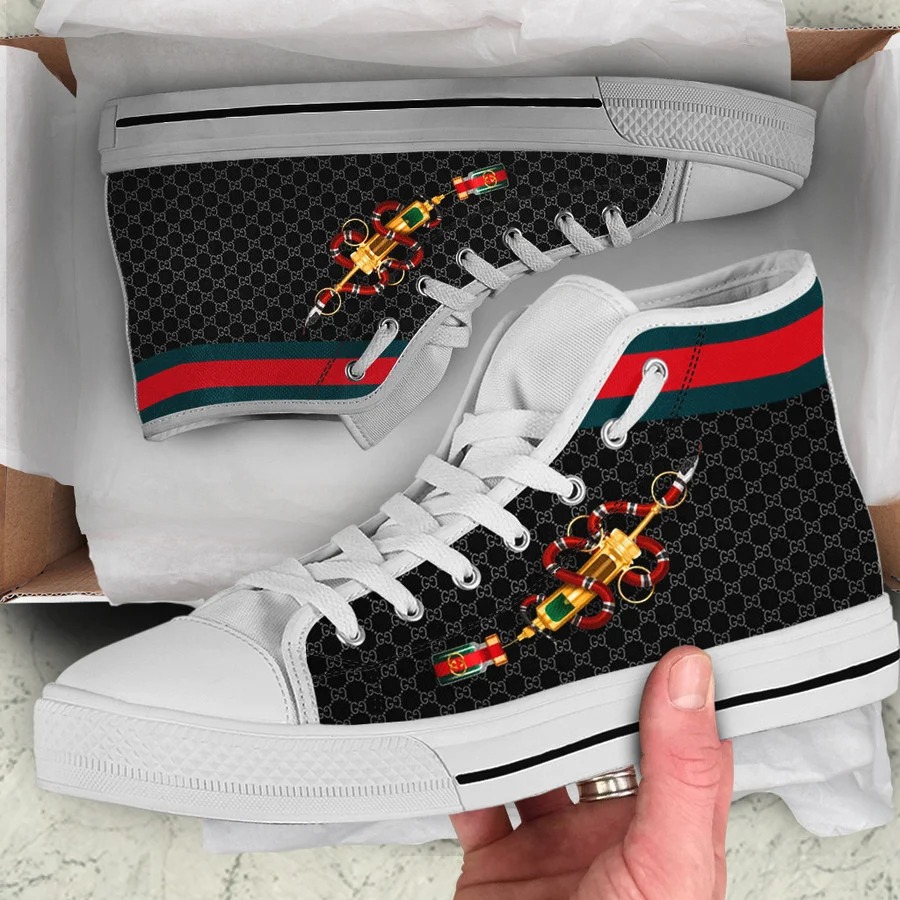 Gucci snake high top canvas shoes sneakers hot best for men women 104 htcv