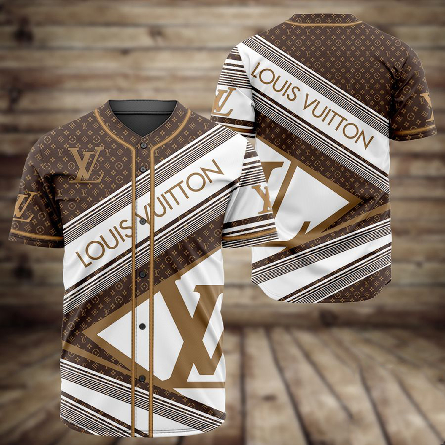 Buy louis vuitton milky baseball jersey shirt lv luxury clothing clothes sport for men women 140 mte