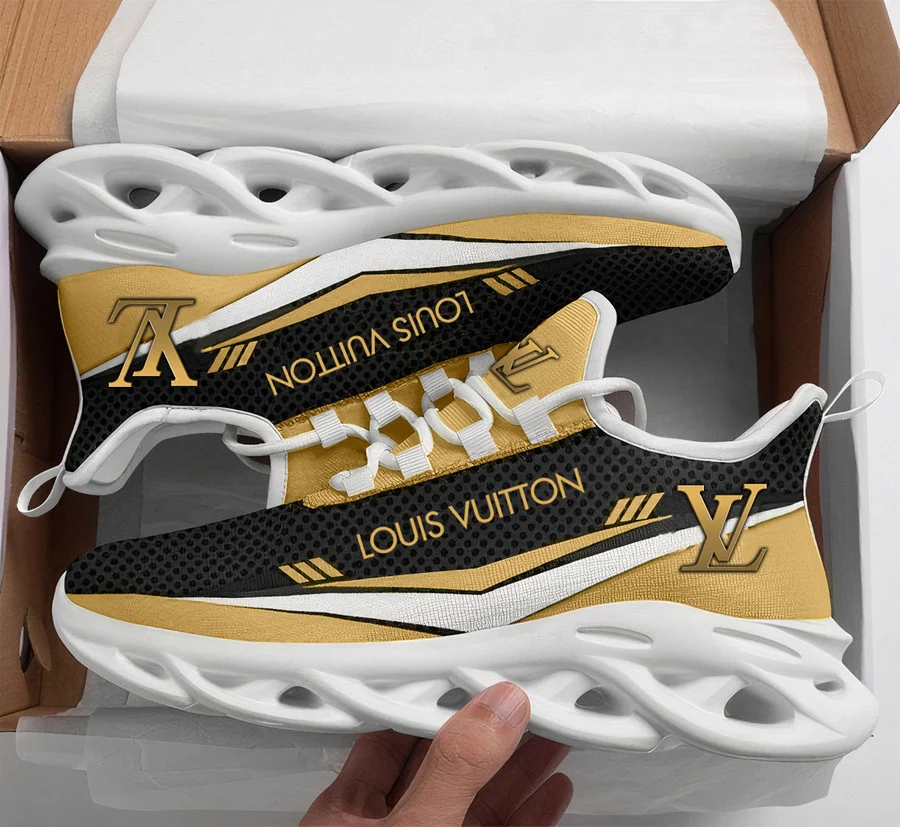 Louis vuitton yellow max soul shoes sneakers lv luxury hot for men women 38 msl