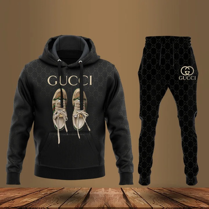 Gucci sneaker black luxury hoodie long pants 155