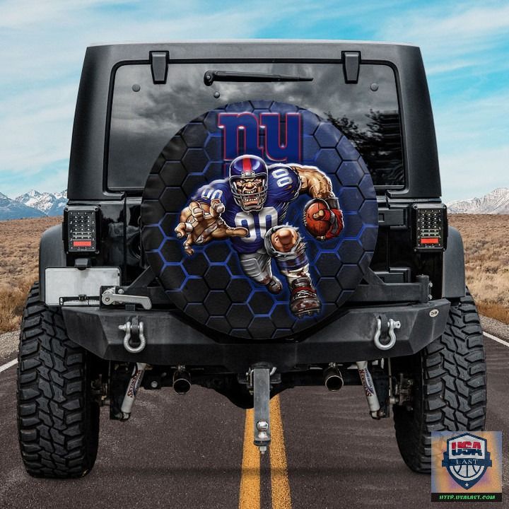New york giants nfl mascot spare tire cover