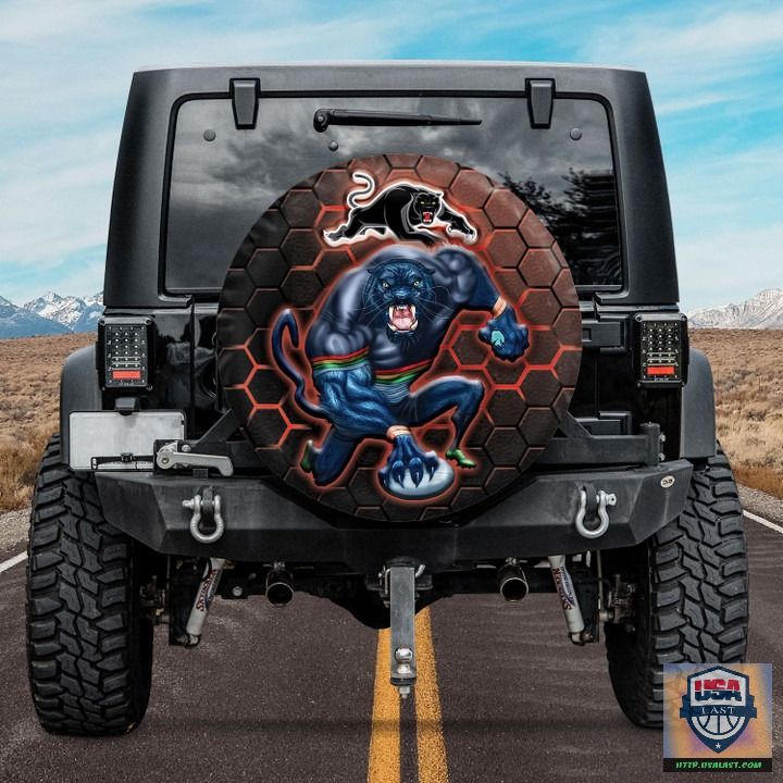 Penrith panthers nrl mascot spare tire cover