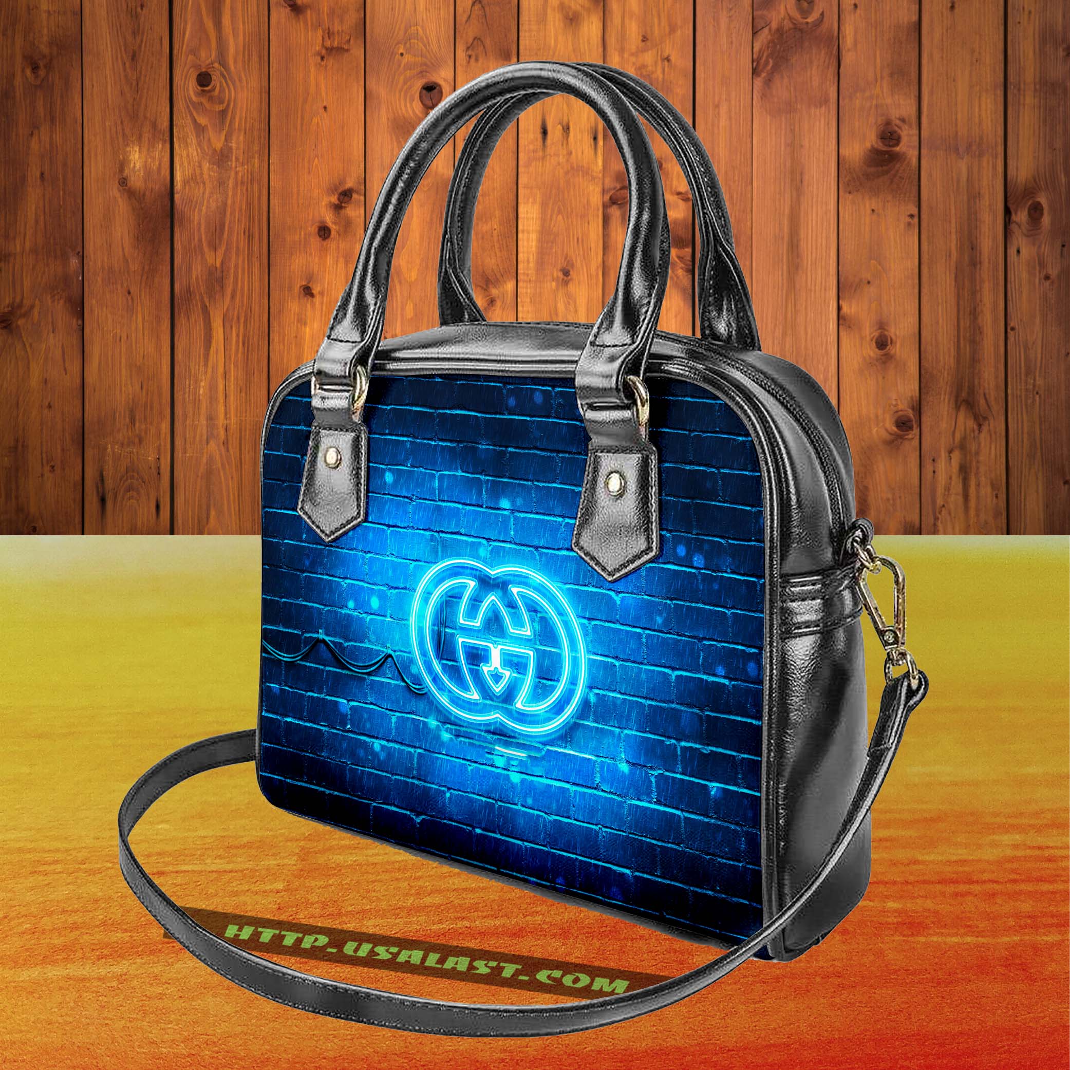 Gucci brand logo shoulder handbag v19 luxury