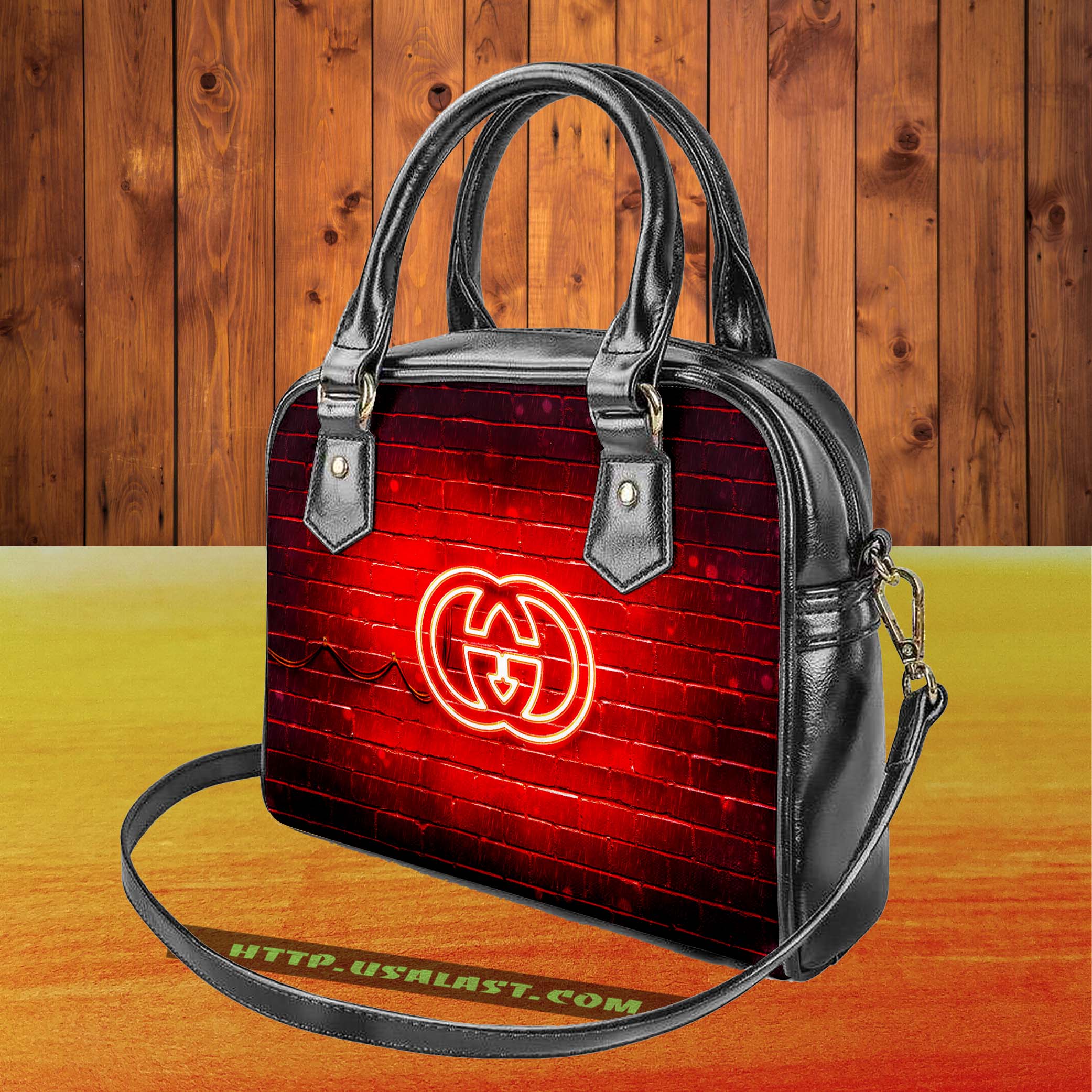 Gucci brand logo shoulder handbag v20 luxury