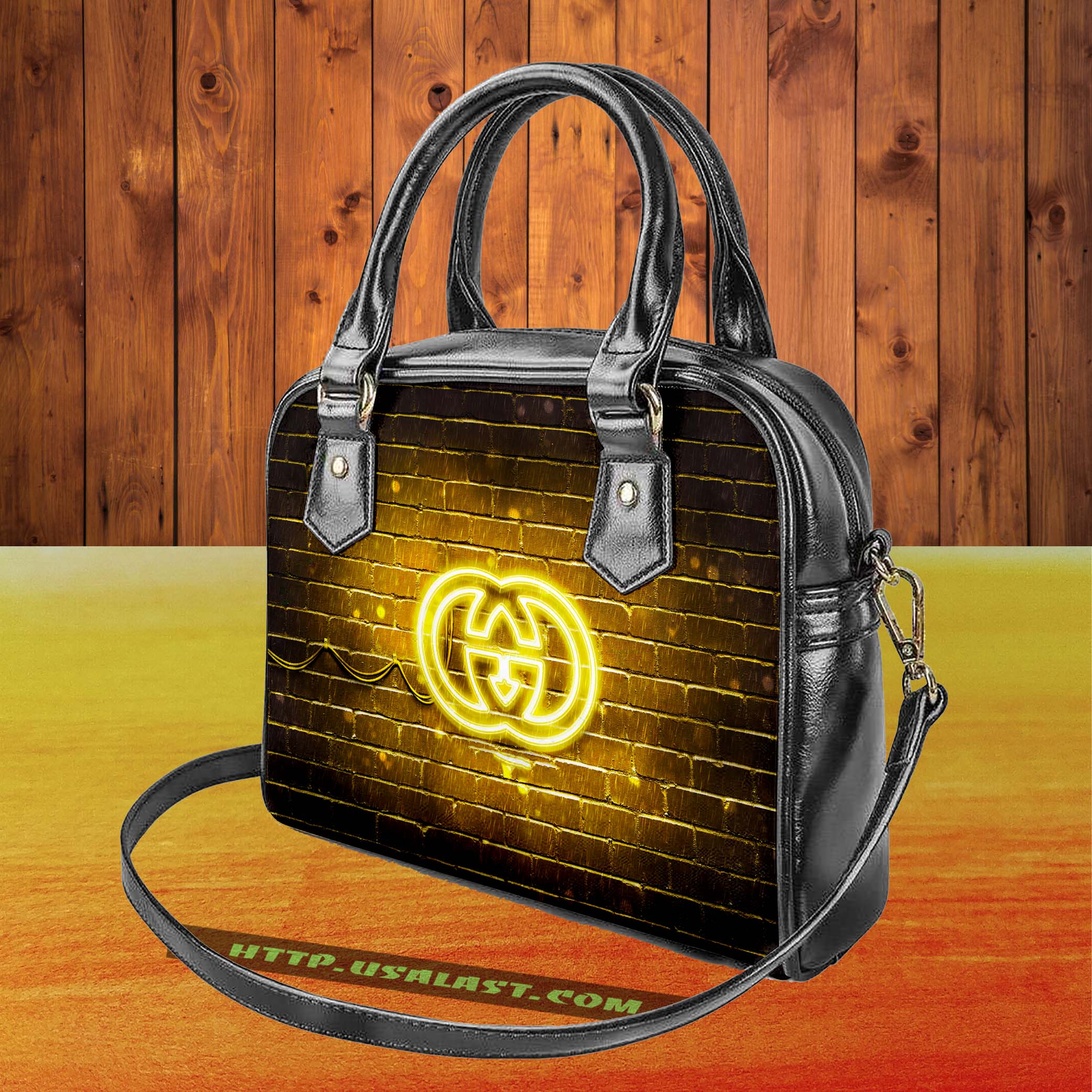 Gucci brand logo shoulder handbag v21 luxury