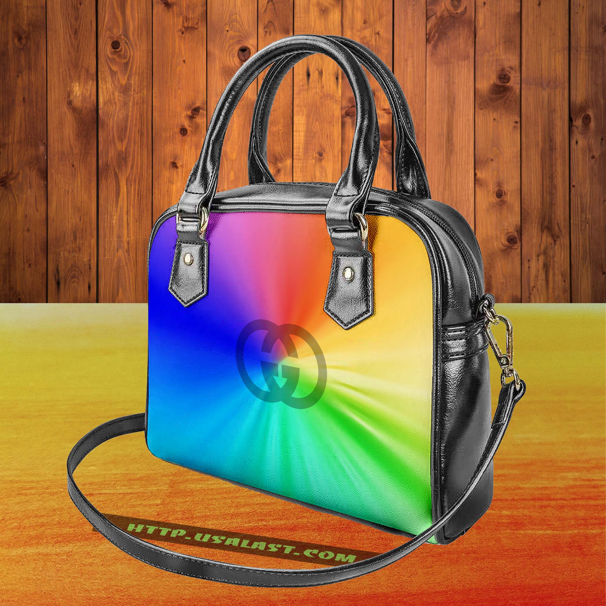 Gucci brand logo shoulder handbag v23 luxury