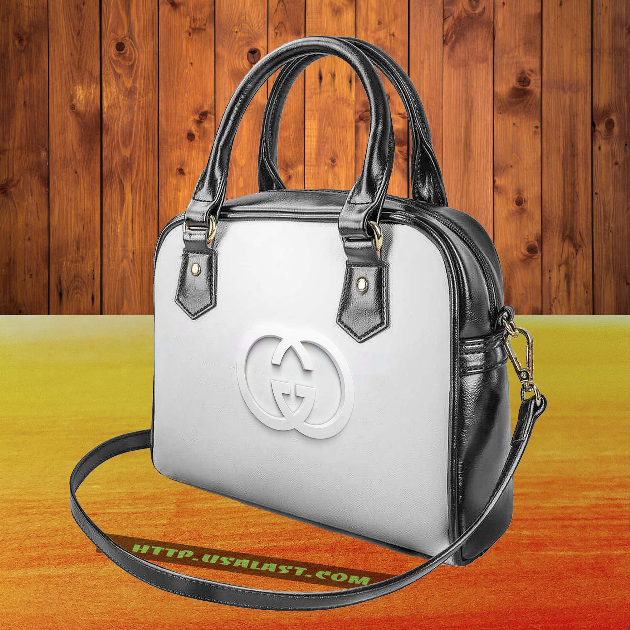 Gucci brand logo shoulder handbag v26 luxury