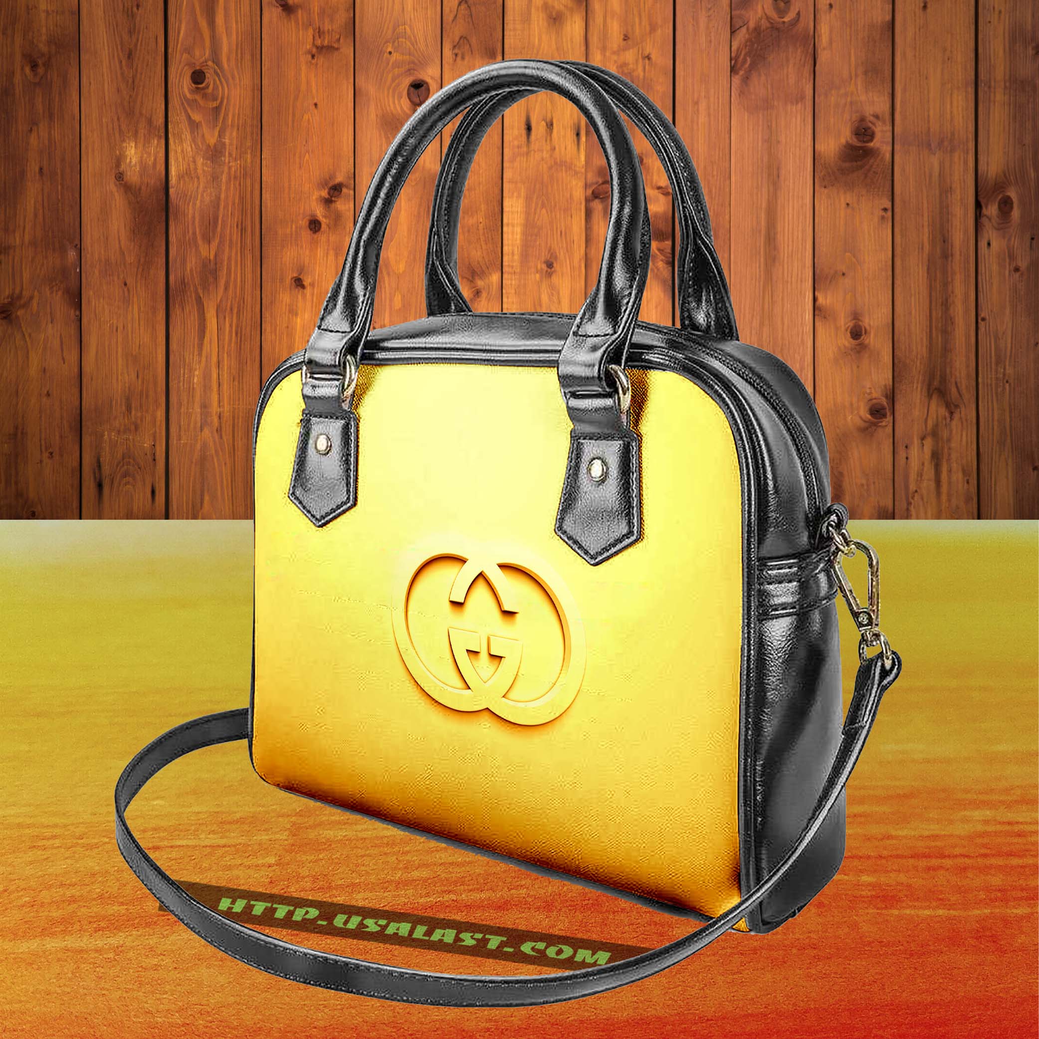 Gucci brand logo shoulder handbag v27 luxury