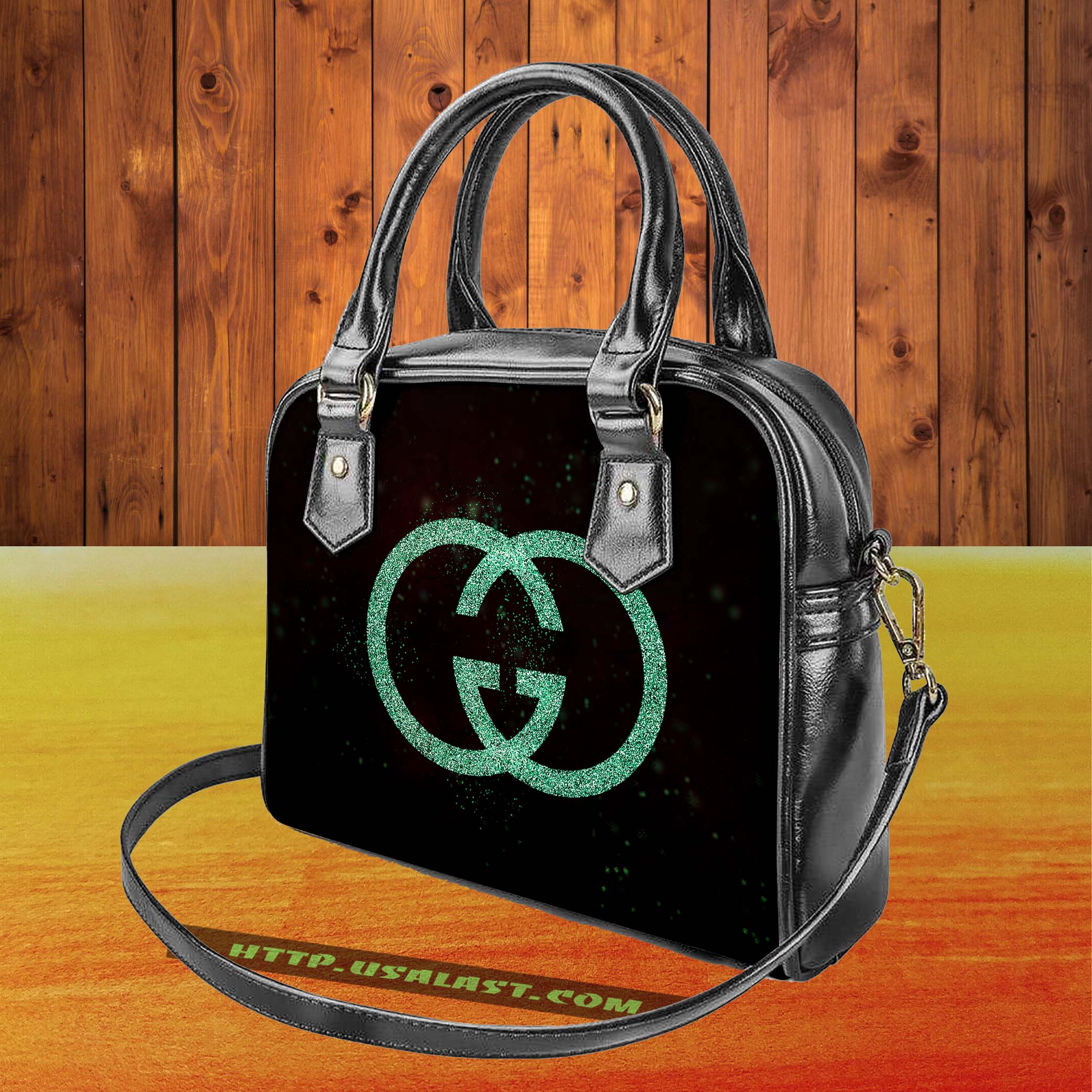 Gucci logo luxury brand shoulder handbag v34 luxury