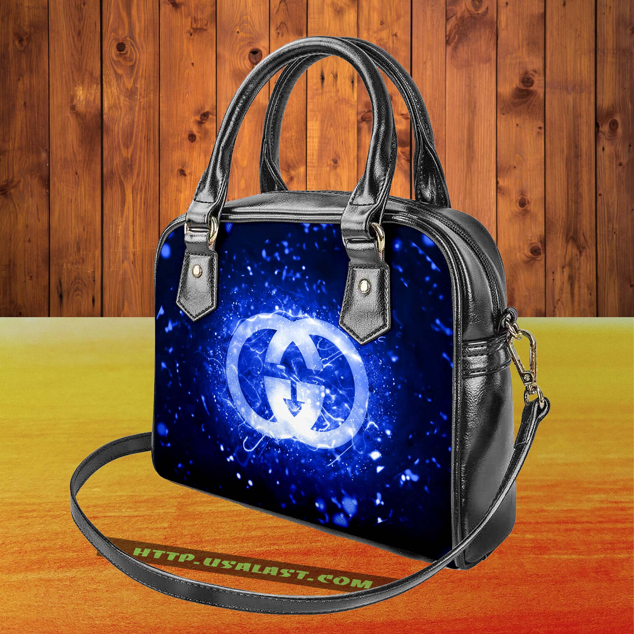 Gucci logo luxury brand shoulder handbag v41 luxury