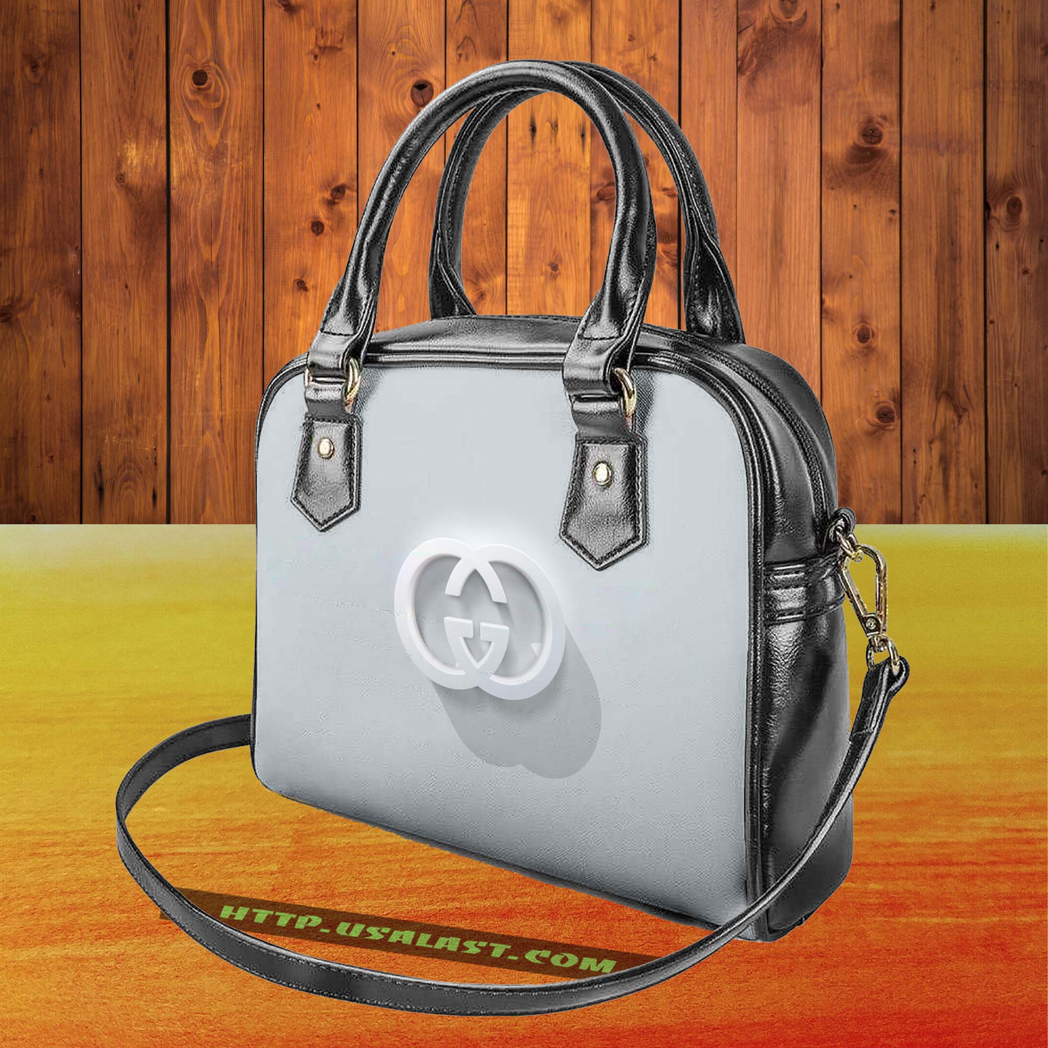 Gucci logo luxury brand shoulder handbag v48 luxury