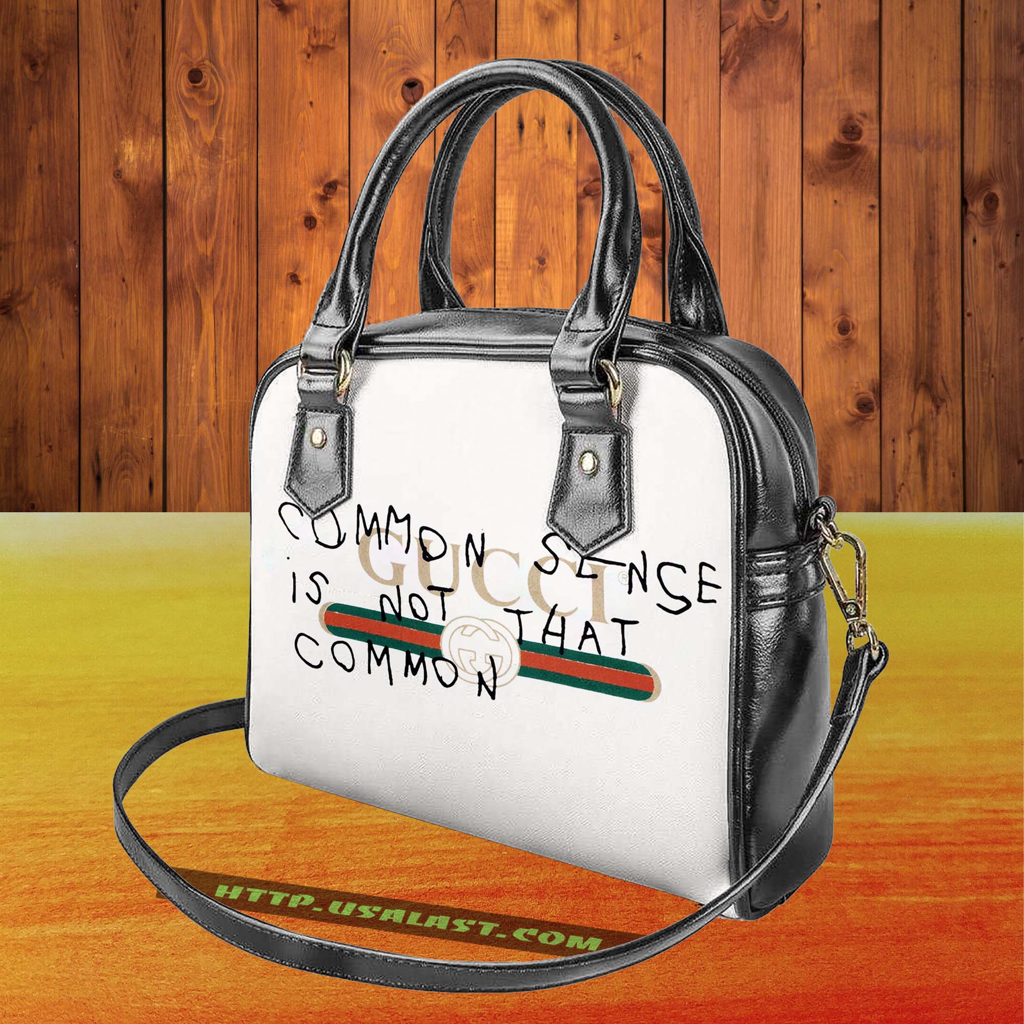 Gucci logo luxury brand shoulder handbag v56 luxury