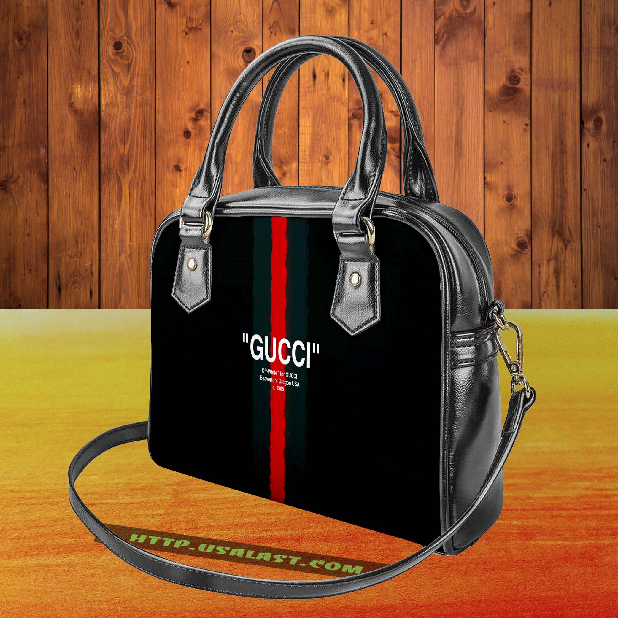 Gucci logo luxury brand shoulder handbag v57 luxury