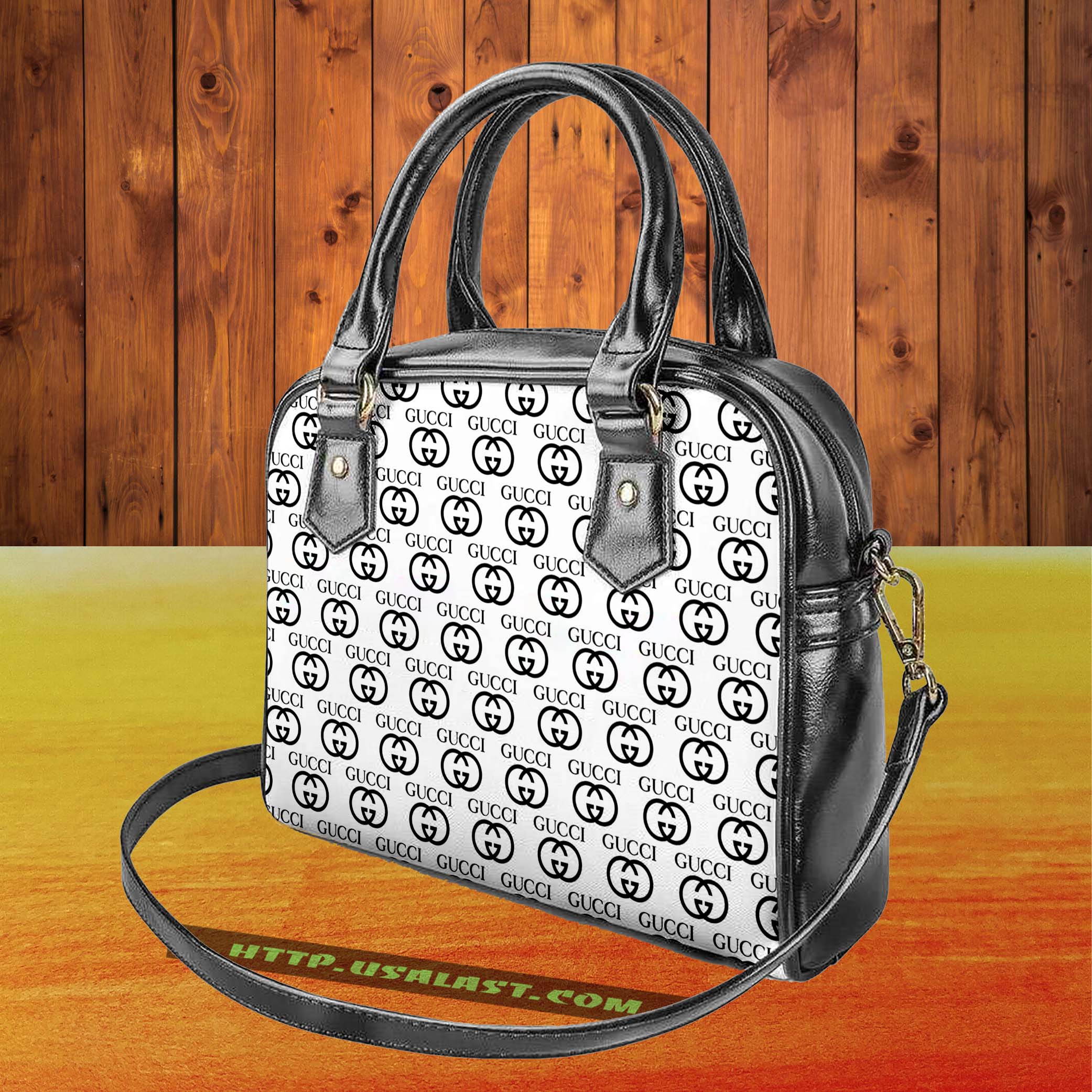 Gucci logo luxury brand shoulder handbag v6 luxury