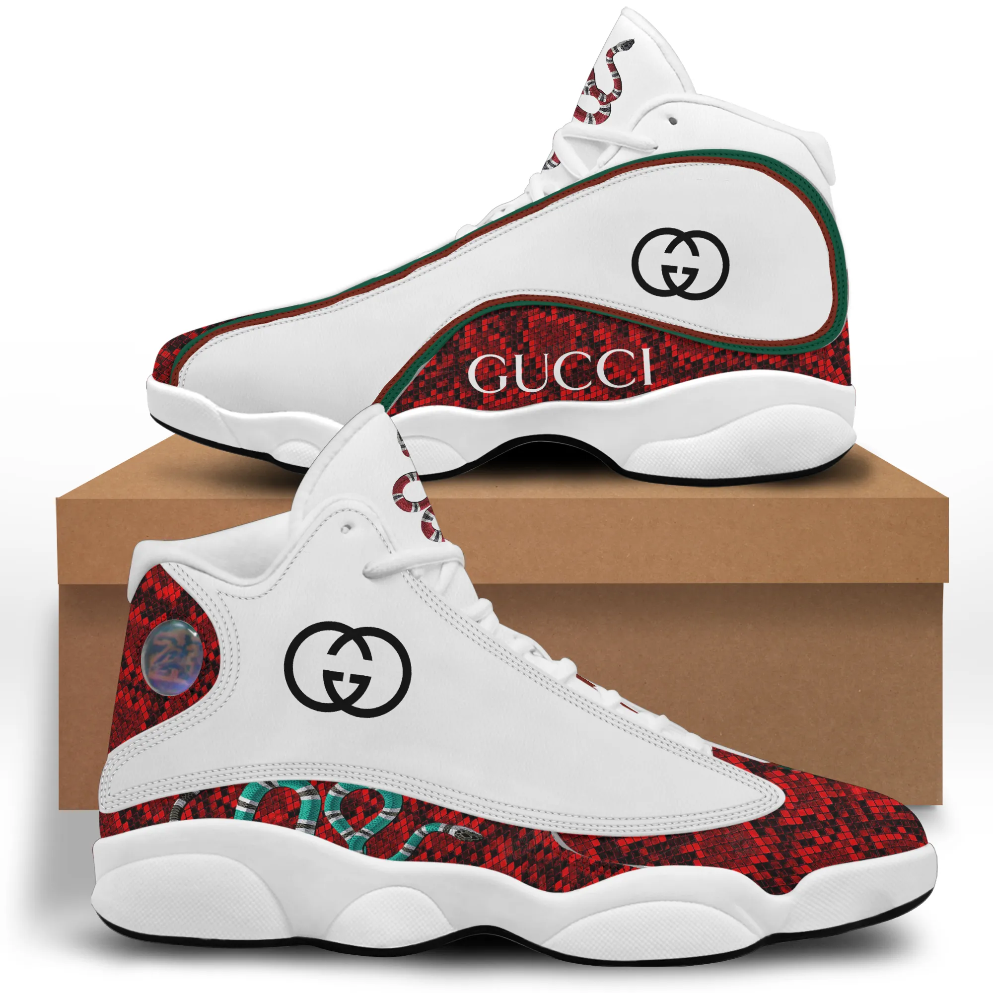 
gucci snake air jordan 13 sneakers shoes hot 2022 gucci gifts for men women
