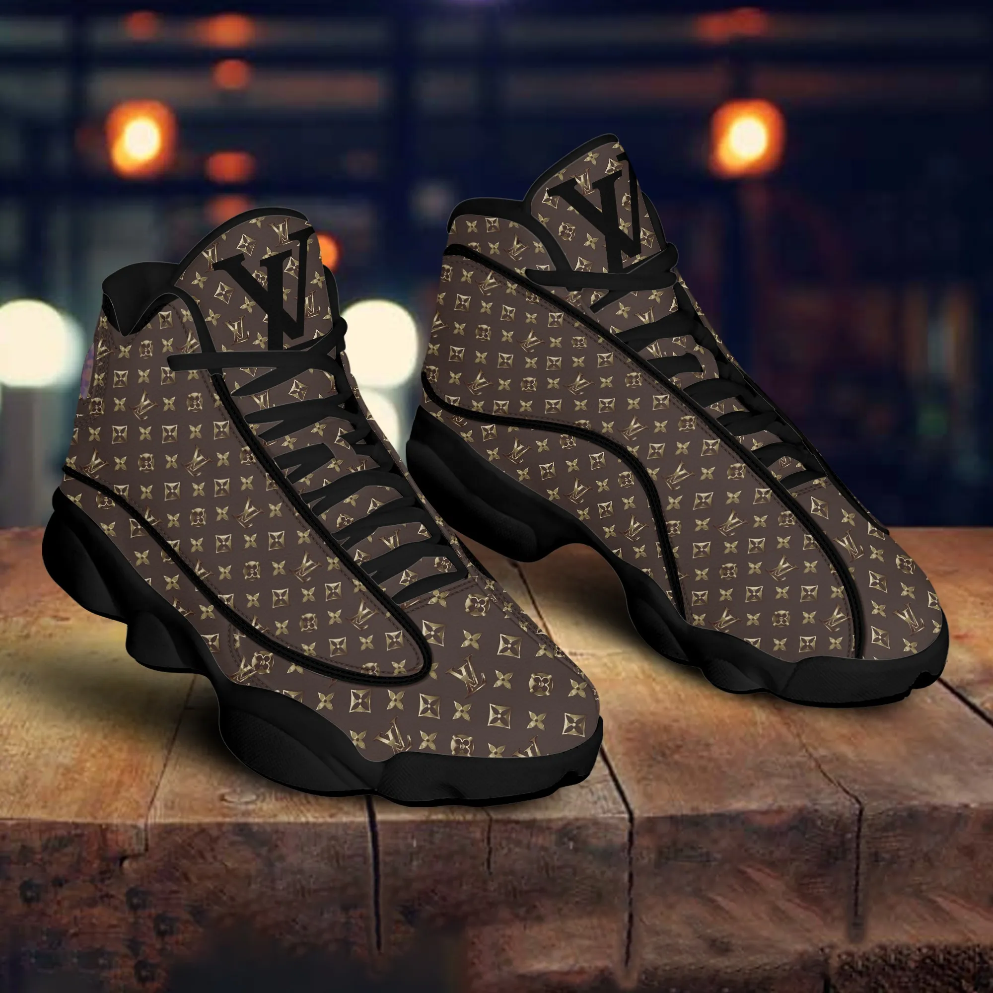 
louis vuitton monogram air jordan 13 sneakers shoes hot 2022 lv for men women
