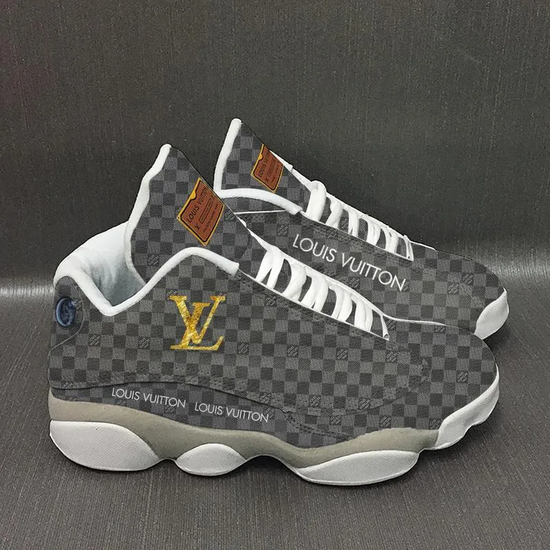 
luxury lv air jordan 13 sneaker form jordan 13 sneaker hot 2022 louis vuitton sneakers gift for lv fans

