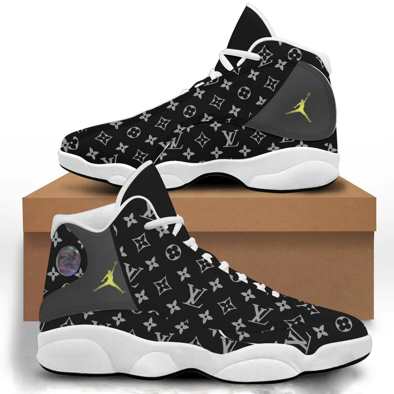 
new louis vuitton black air jordan 13 sneakers shoes lv gifts for men women
