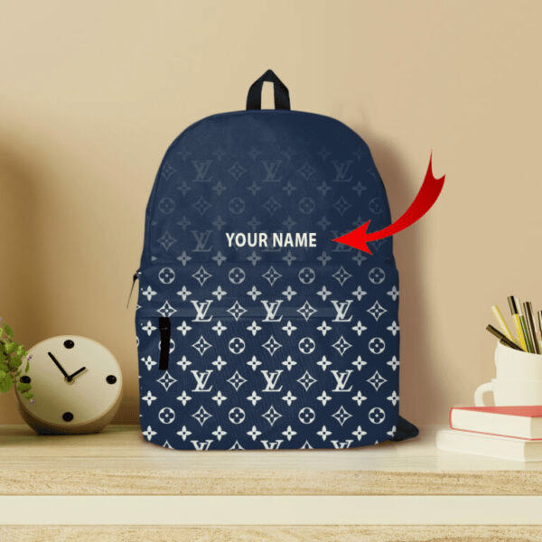 Louis vuitton luxury brand customized all-over-printed backpack